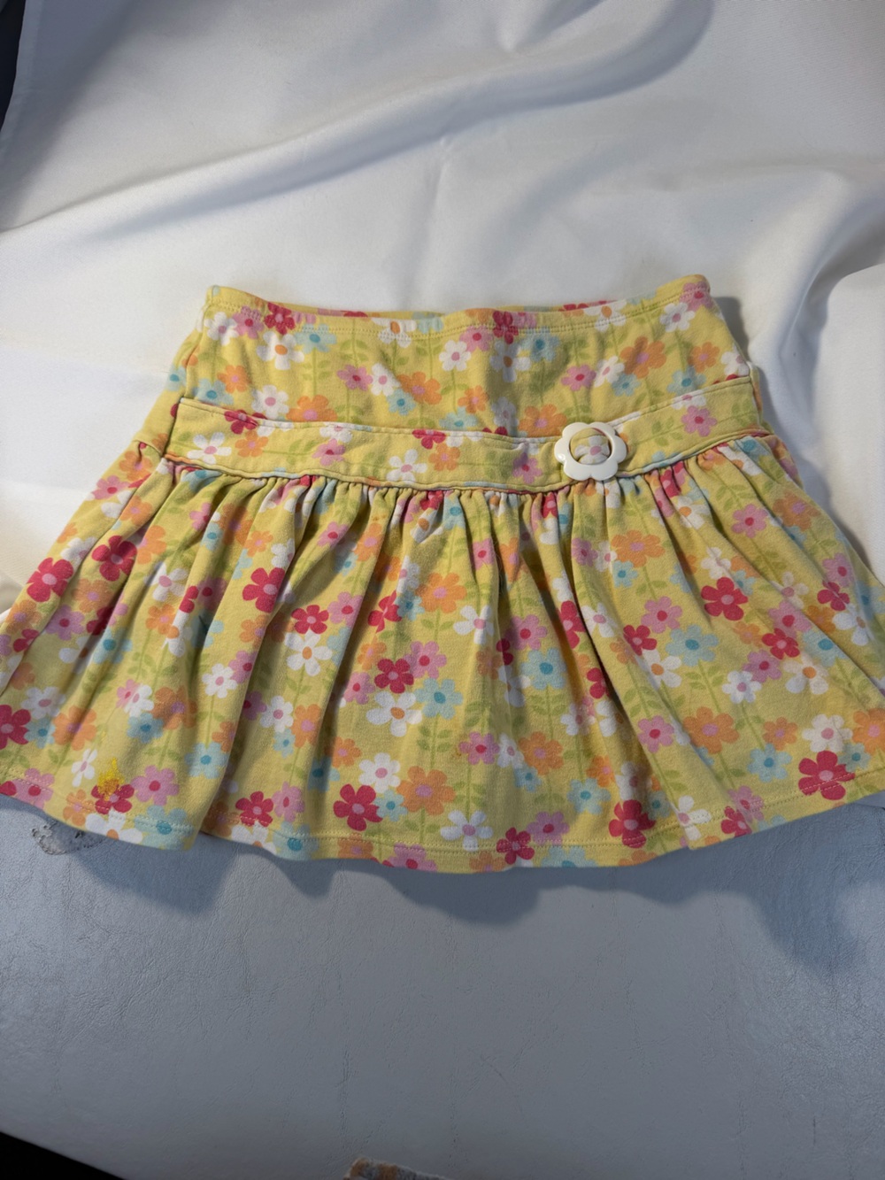 Gymboree Spring Rainbow Yellow Floral Skort Size 10